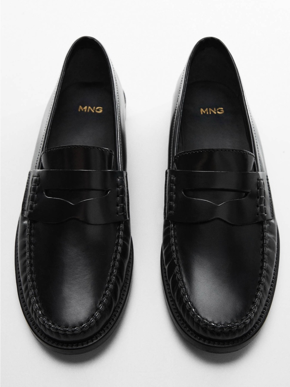 Mango leather penny loafers 38 - Picture 2 of 9